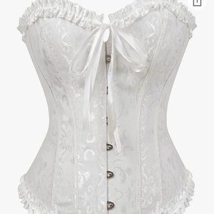 White corset top